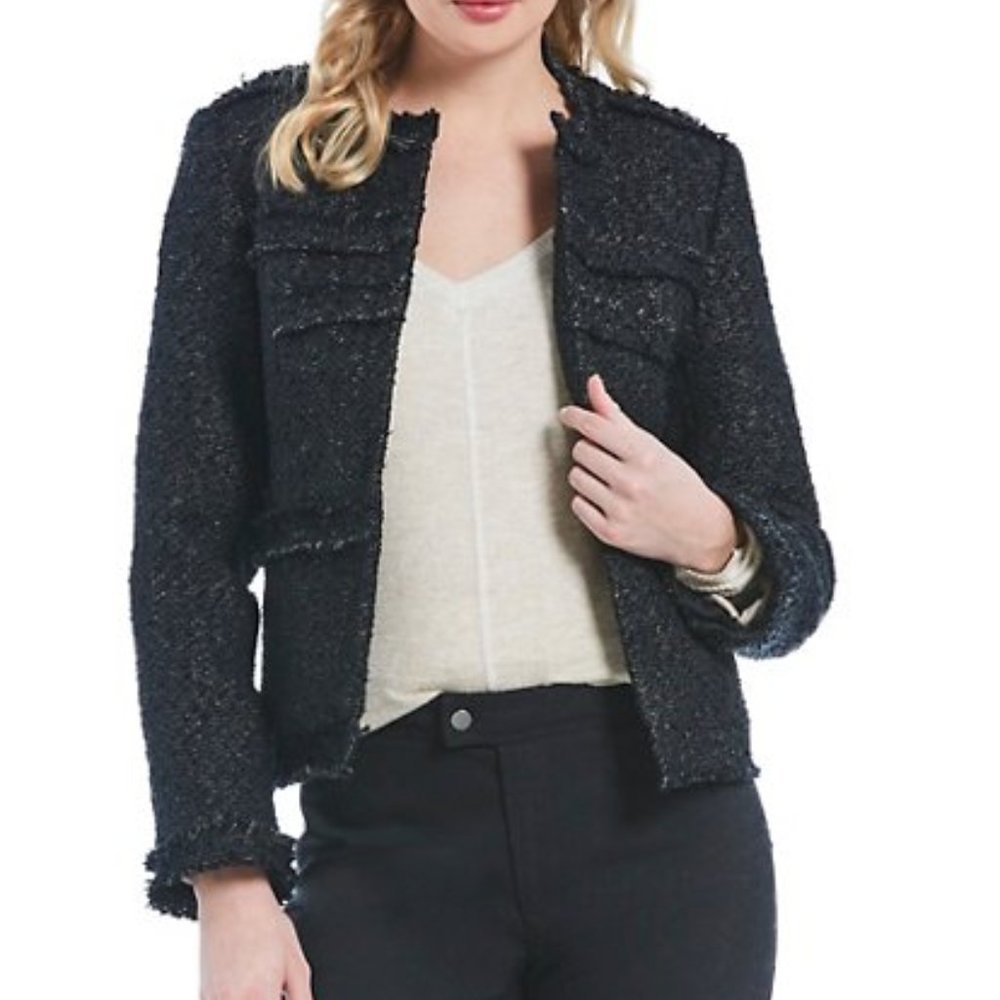 Gibson & Latimer Black Jacquard Jacket